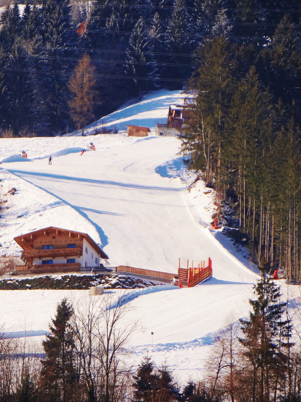 Apart Zillertal Ausblick auf Talabfahrt